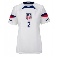 Spojené štáty Sergino Dest #2 Domáci Ženy futbalový dres MS 2022 Krátky Rukáv